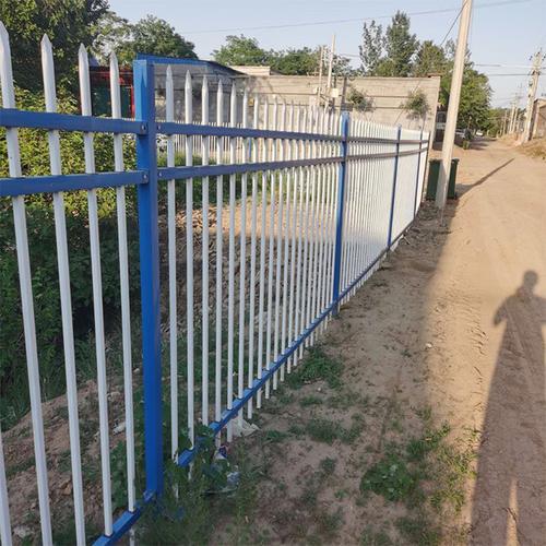 定制锌钢栅栏围栏 学校厂区喷塑围墙别墅白钢铁艺护栏 防护隔离栏